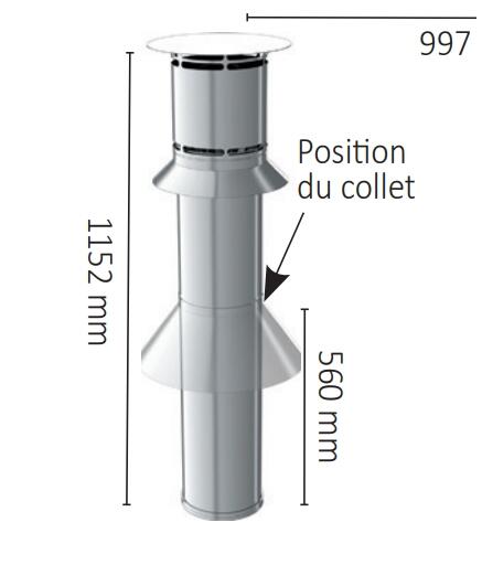 ACCESSOIRES POUR SYSTEME CONCENTRIQUE - Terminal vertical