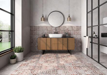 INSPIRATION CIMENT VINTAGE - Mur et sol décor