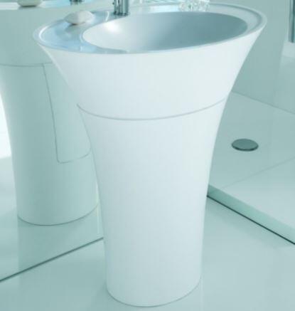AROME - Lavabo colonne en Solid Surface