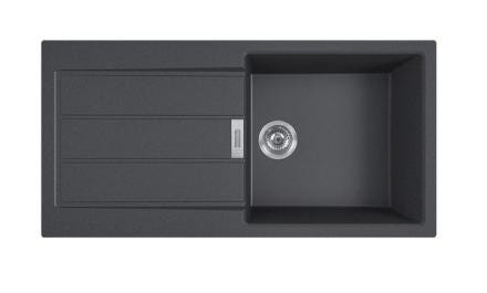 SIRIUS - Evier à encastrer avec trop-plein inox - Tectonite®