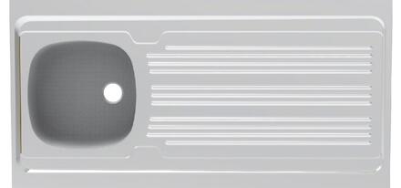 EVIER A POSER REVERSIBLE - LAVELLI - Inox lisse 18/10
