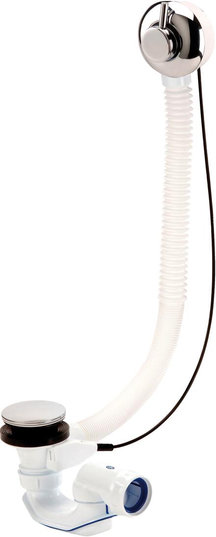 EASYBAIN STICK - Vidage à câble avec siphon à joint intégré, volant design et clapet recouvrant laiton