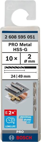 FORET METAL HSS 2.0X49             2608595051 BOSCH ELECTROPORTATIF  [2608595051]