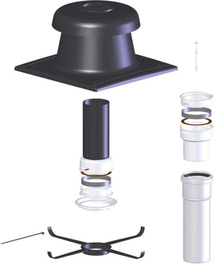CONDUIT FLEXIBLE ET RIGIDE - Système IsoCox PPs flexible - Pour chaudière gaz et fioul condensation