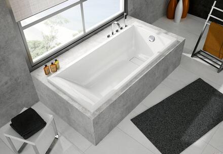 MAESTRO DROITE - Baignoire rectangulaire en Puretex
