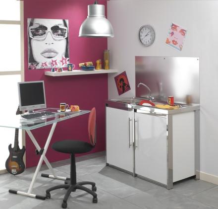 MEUBLE BAS METALLINE 140 2P+N.GLAC ABAJ140T04 MODERNA FRANCE  [ABAJ140T04]