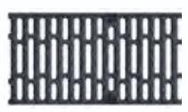 CANIVEAUX - Caniveau multidrain 200 avec grilles montées, sans pente, 1000m
