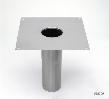 SIPHINOX® AVEC REPRISE D'ETANCHEITE - Platines inox de positionnement et d'étanchéité pour siphons