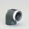 COUDE A COLLER / A VISSER PVC-U K62 - FF - 90 ° - Taraudé