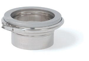 ACCESSOIRES DE TUBAGE FLEXIBLE/RIGIDE ET INSERT - Raccord inox simple/double paroi - Noir