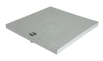 TAMPON RENFORCE PVC P.REGARD 55X55 GRIS UTRE5 NICOLL  [UTRE5]