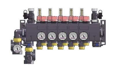 COLLECTEUR COMPACT II D.16 3 CIRCUITS 4111123 AFRISO/VELTA-EUROJAUGE  [4111123]