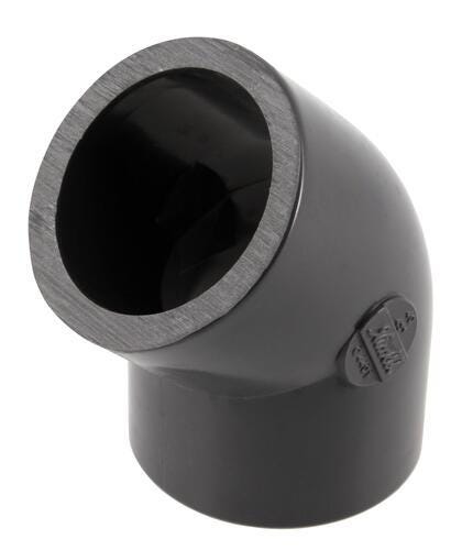 COUDE A COLLER PVC - FF - 45°
