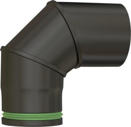 COUDE 90 NOIR MAT D.80 + JNT VITON     344864 TOLERIE EMAILLERIE NANT-SETEN  [344864]