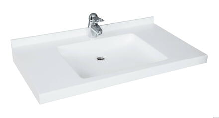 VARICOR JERICO - Lavabo moulé autoportant optimisé pour utilisation en fauteuil roulant