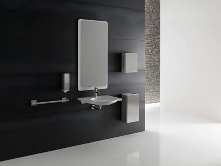 LAVABOS ET MIROIRS - Lavabo autoportant en résine synthétique à cuvette ronde et plate