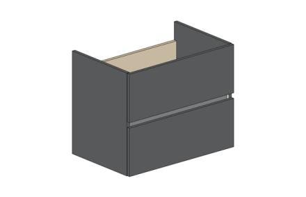 MEUBLE S/PLAN EAZY26 2T 70CM ANTHRAC.  RC0264