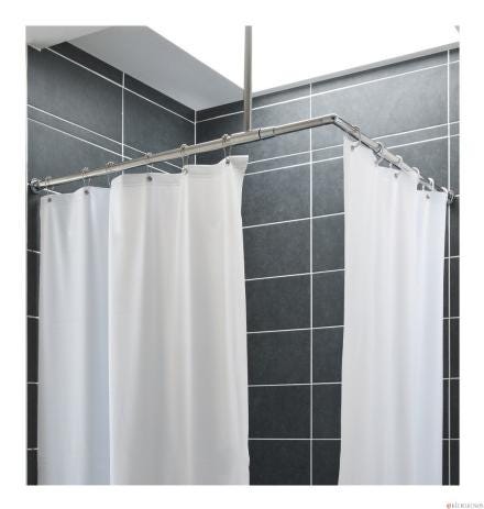 RIDEAU DCH.PVC BLC 200X180CM     PRESTO 60591 PRESTO LES ROBINETS  [60591] 