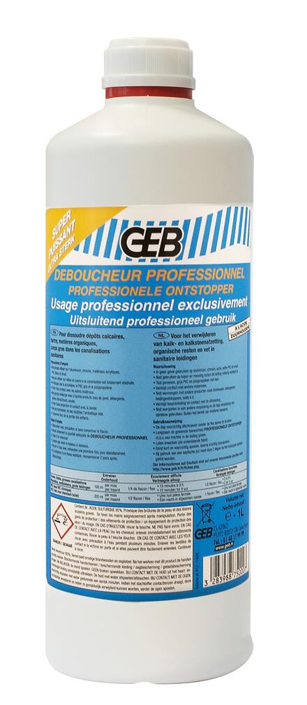 DEBOUCHEUR DE CANALISATIONS SANITAIRES - Professionnel