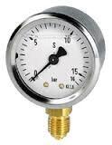 MANOMETRE - A bain de glycérine - Industriel - Boitier Inox - Axial