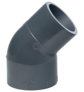 COUDE A COLLER PVC-U METRIQUE - PRO-FIT - 45°