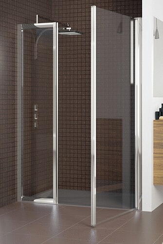 BORA FIDJI - Porte pivotante 70 cm 1 volet et paroi fixe 45 cm