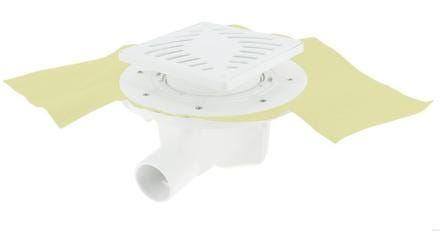 SIPHON CARRE AV.GRILLE+NATTE 15X15 SICAX15HNP NICOLL  [SICAX15HNP]