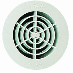 GRILLE POUR TUBE PVC - TUYAUX - GAINES - Intérieur ronde blanche adaptable sur tube PVC