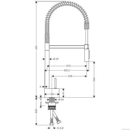 AXOR STARCK X - Mitigeur évier