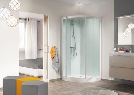 CABINE KINEPRIME GLASS 90       V.TR.CA782MTN AQUAPRODUCTION KINEDO  [CA782MTN]