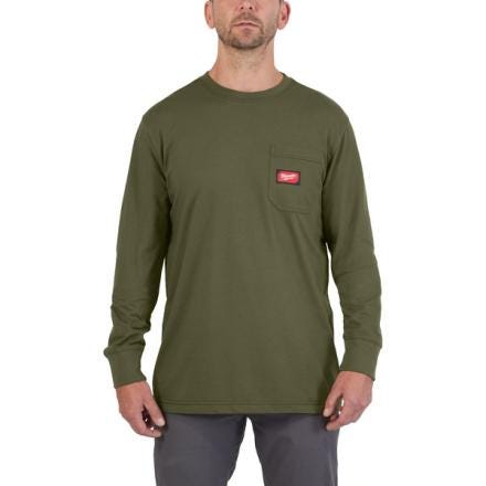 T-SHIRT MANCHES LONGUES VERT M     4932493049 TECHTRONIC INDUSTRIES FRANCE  [4932493049]