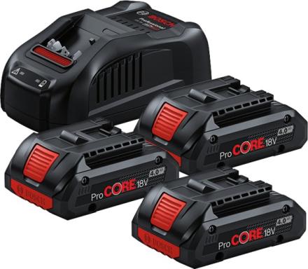 PACK 3 BATTERIE+CHARGEUR 18V 4.0AH 0615990N2G BOSCH ELECTROPORTATIF  [0615990N2G]