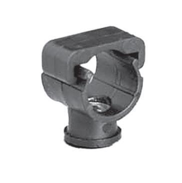 SUPPORTAGE POUR TUBE DE DISTRIBUTION D'AIR COMPRIME GIRAIR - Collier de fixation MONOKLIP noir