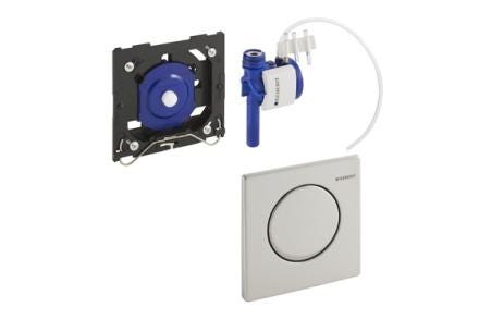 COMMANDE DECL. PNEUM.MAMBO INOX.    116013FW1 GEBERIT  [116.013.FW.1]