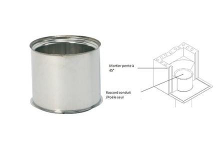 RACCORD CONDUIT-POELE SEUL 150-153     124155 TOLERIE EMAILLERIE NANT-SETEN  [124155]