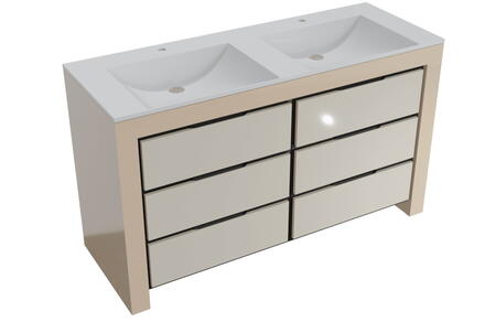 VENDOME - Meuble sous plan de toilette