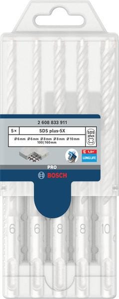 5 FORETS BETON SDS PLUS-5X PRO 5PCS 6/6/8/8/1 BOSCH ELECTROPORTATIF  [2608833911]