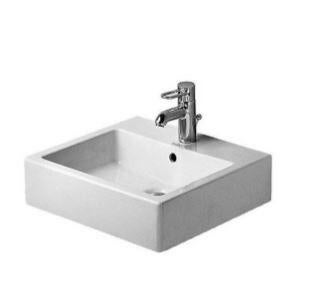 VERO - Lavabo avec trop-plein et plage de robinetterie