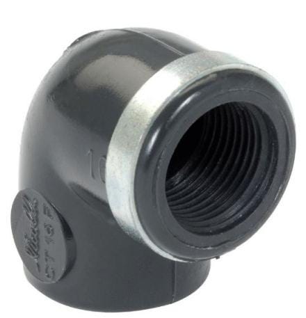 COUDE A COLLER / A VISSER PVC - FF - 90°