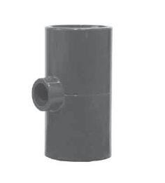 TE A COLLER PVC - FFF - Réduit - 90°
