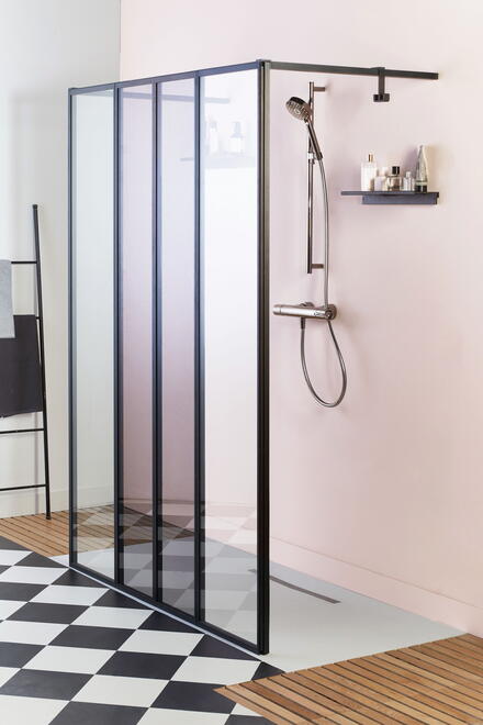 NOUVELLE VAGUE - Paroi douche - Hauteur 200 cm - Ep. du verre 6mm