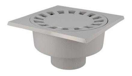 SIPHON DE COUR 25X25 SORTIE 110 GRIS  SK1110G NICOLL  [SK1110G]