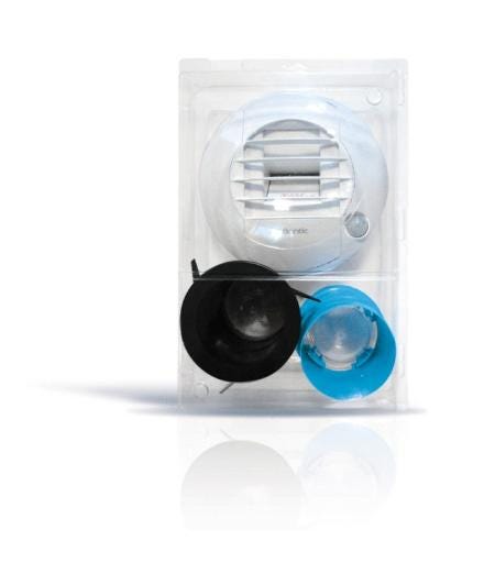 BOUCHE D'EXTRACTION HYGROREGLABLE - Pack bouche sanitaire - Pour application résidentielle et petit tertiaire