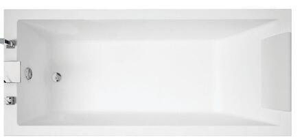 CALOS 2.0 - Baignoire rectangulaire avec fond lisse, acrylique