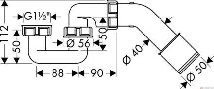SIPHON DE DOUCHE OU DE BAIGNOIRE