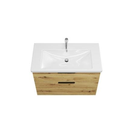 MEUBLE EQIO 93 67X34 CERAM+CHENE SFSQ093F5259 BURGBAD  [SFSQ093F5259C0001]