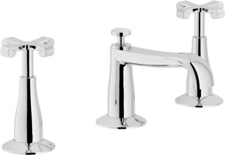 MELANGEUR LAVABO 3 TROUS CHROME CARLOS PRIMER NOBILI RUBINETTERIE  [CP211/1CR]