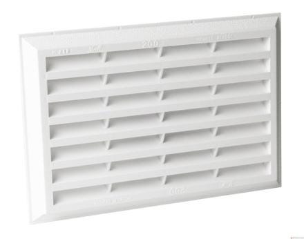 GRILLE RECT.AV.MOUST.T200 BLANC          M212 NICOLL