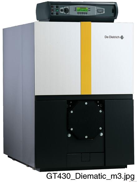 GT 430 - GT 530 - CHAUDIERE FONTE A EQUIPER D'UN BRULEUR FIOUL/GAZ - 310/1450 KW - Chaudière GT 430 - Cheminée - pour chauffage seul - non assemblée
