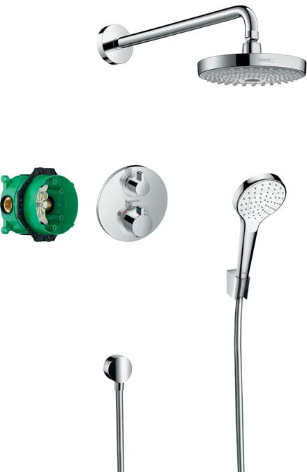 CROMA SELECT S - Pack encastré avec mitigeur thermostatique Ecostat S